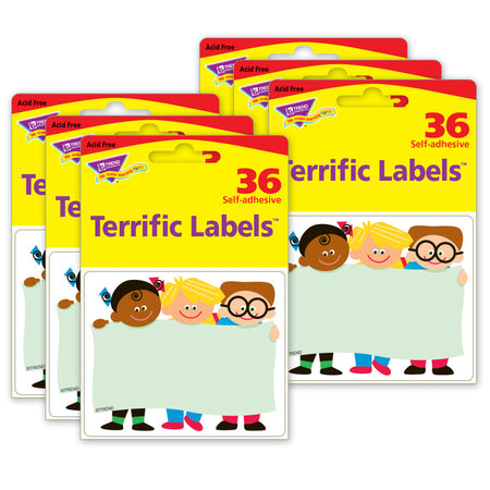 TREND Kids Terrific Labels&trade;, 36 Per Pack, 6 Packs