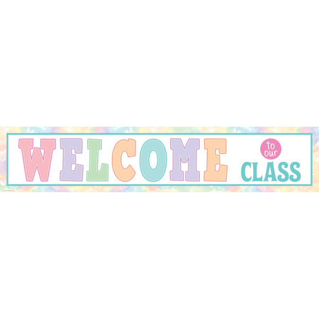 Pastel Pop Welcome to Our Class Banner