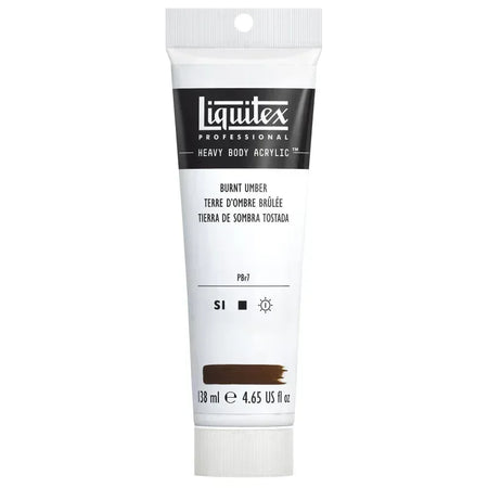 Professional Heavy Body Acrylic Paint, 138 mL Tube, Burnt Umber
