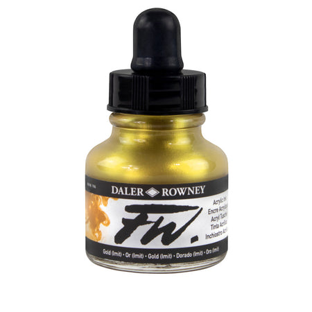 FW Acrylic Ink, Gold Imitation, 29.5ml, 1 Count