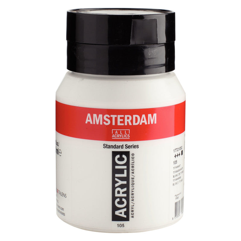 Standard Acrylic Paint, 500ml, Titan White