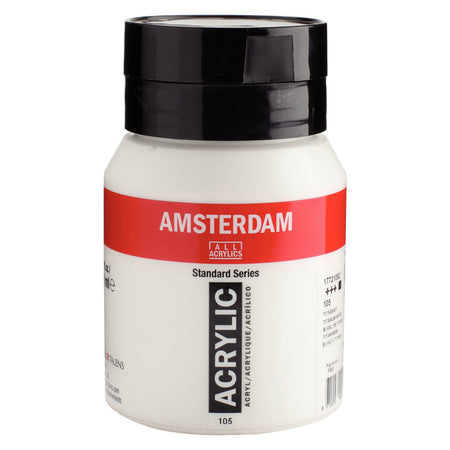 Standard Acrylic Paint, 500ml, Titan White
