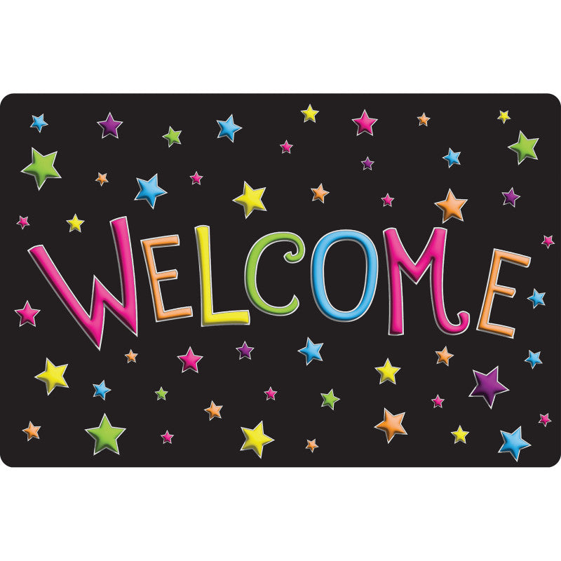 Smart Poly&trade;, The Original Fun Mat&trade;, Welcome Mat, 15.5" x 23.5", Stars, Welcome