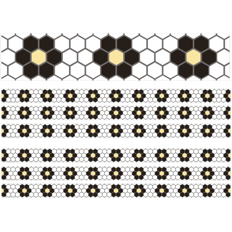 The Hive Floral Mosaic Deco Trim&reg;, 37 Feet Per Pack, 6 Packs