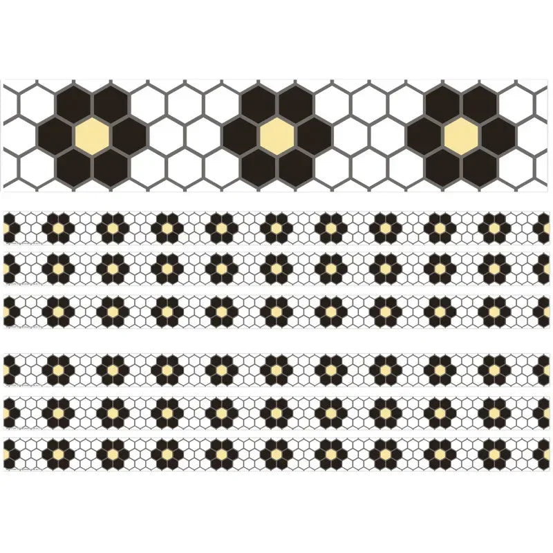 The Hive Floral Mosaic Deco Trim&reg;, 37 Feet Per Pack, 6 Packs