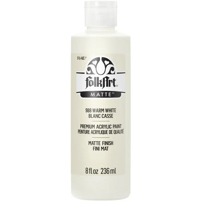 Acrylic Paint Matte, 8oz., Warm White