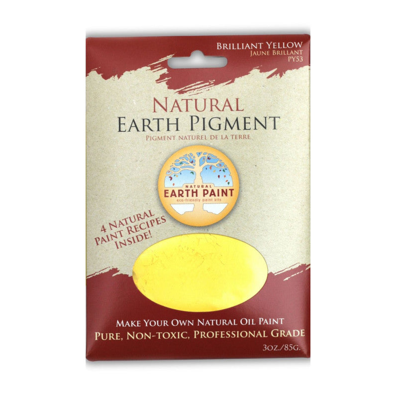 Earth & Mineral Pigment, Brilliant Yellow, 3 oz