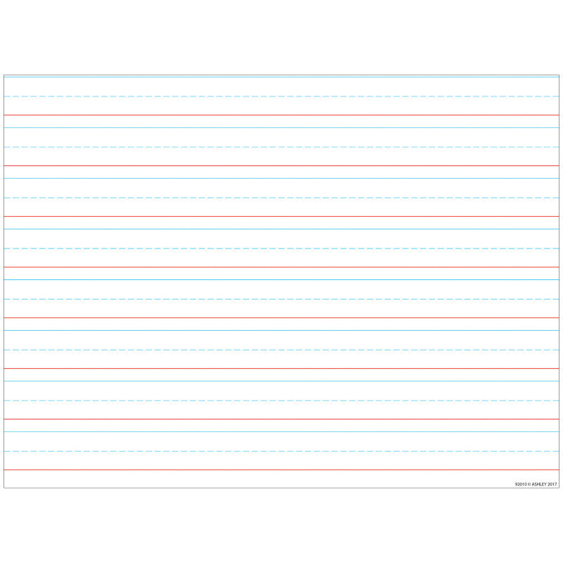Smart Poly&trade; Handwriting Chart Tablet Lined 3/4", Dry-Erase Surface, 17" x 22"