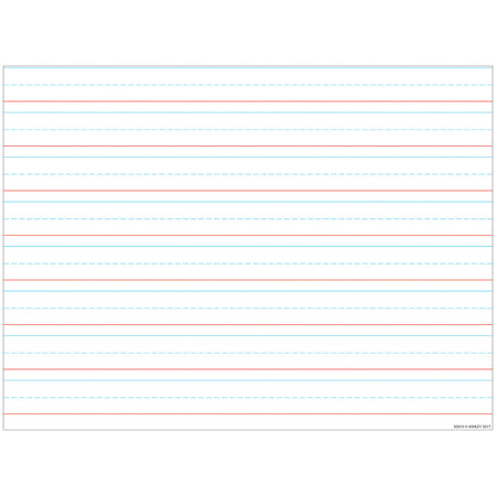 Smart Poly&trade; Handwriting Chart Tablet Lined 3/4", Dry-Erase Surface, 17" x 22"