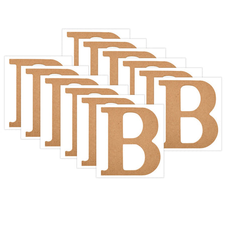 MDF Letter, B, 5 Inch, Pack of 12