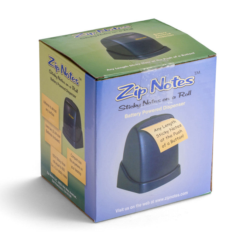 Zip Notes Battery-Operated Executive Dispenser, Blue