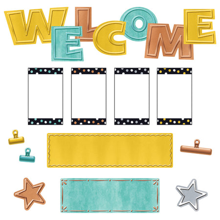 I &hearts; Metal WipeOff&reg; Welcome Mini Bulletin Board Set