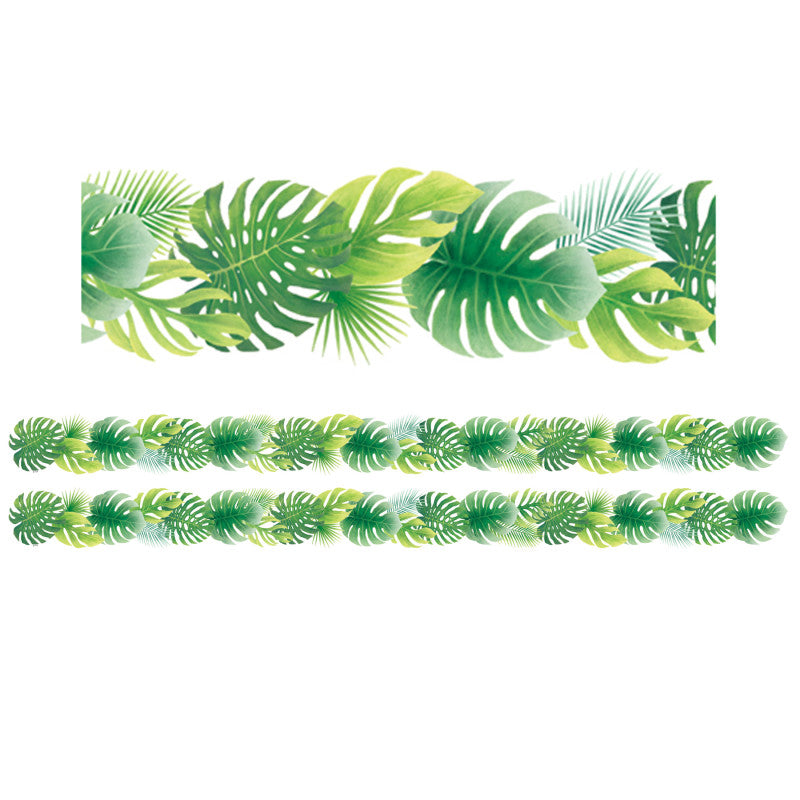 2-Pack Tropical Leaves Die-Cut Border Trim