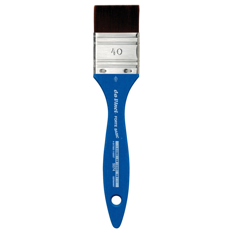 FORTE BASIC Mottler Brush, Synthetic, Acrylic, Flat, Series 5074, Size 40