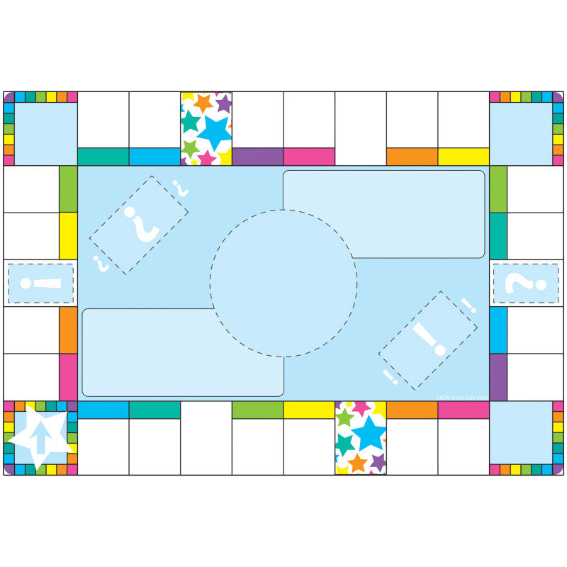 Smart Poly&trade; Chart, 13" x 19", Game Board Squares