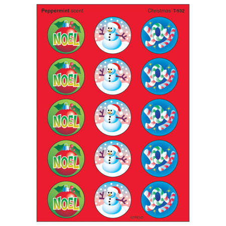 Christmas/Peppermint Stinky Stickers&reg;, 60 ct.