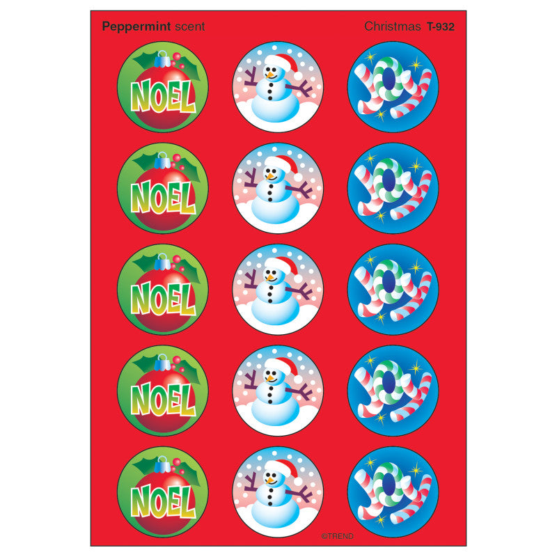 Christmas/Peppermint Stinky Stickers&reg;, 60 ct.