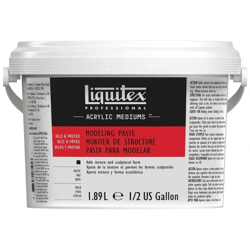 Professional Acrylic Modeling Paste, 64 oz (1.89 L)