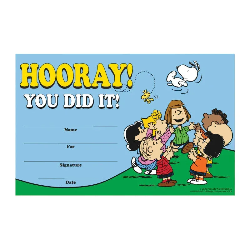 Peanuts&reg; Recognition Awards, Pack of 36