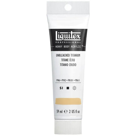 Professional Heavy Body Acrylic Paint, 59 mL Tube, Unbleached Titanium