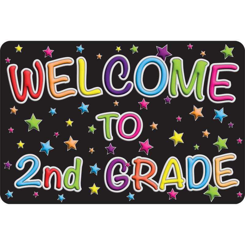 The Original Fun Matâ¢, Welcome Mat, 15.5x23.5 in, Welcome to 2nd Grade