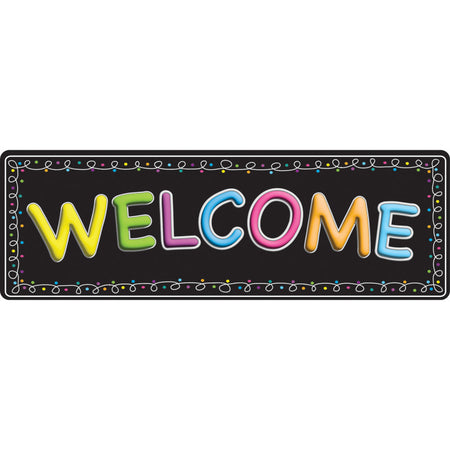 The Original Fun Mat&trade;, Mat Runner, 15.5" x 47", Welcome Chalk Loops
