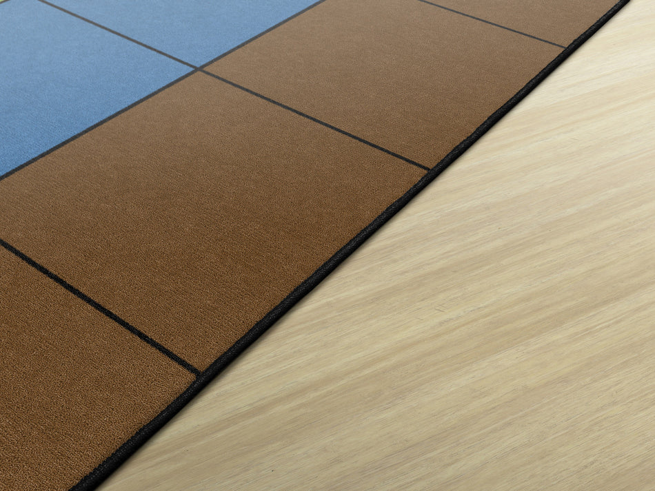 CALMING GRID SEATING RECTANGLE CARPETS 6 X 8'4