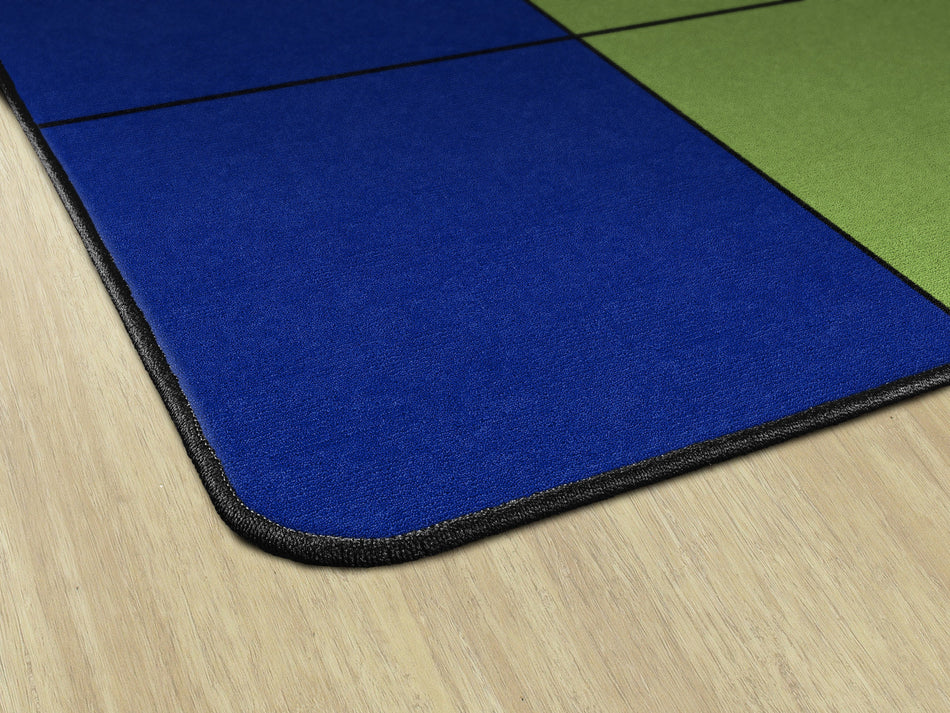 CALMING GRID SEATING RECTANGLE CARPETS 10' 6" X 13' 2"