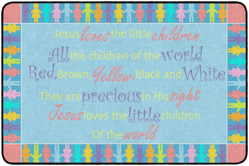 ALL THE CHILDREN IN THE WORLD RECTANGLE CARPETS 4' X 6'