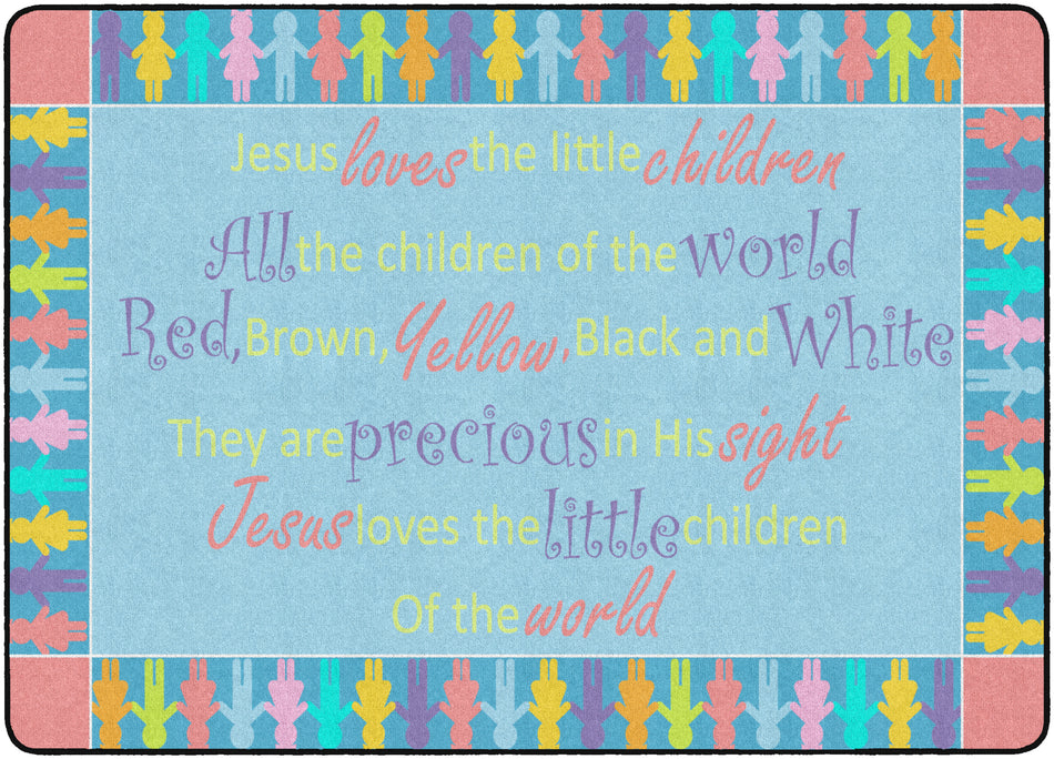 ALL THE CHILDREN IN THE WORLD RECTANGLE CARPETS 6 X 8'4