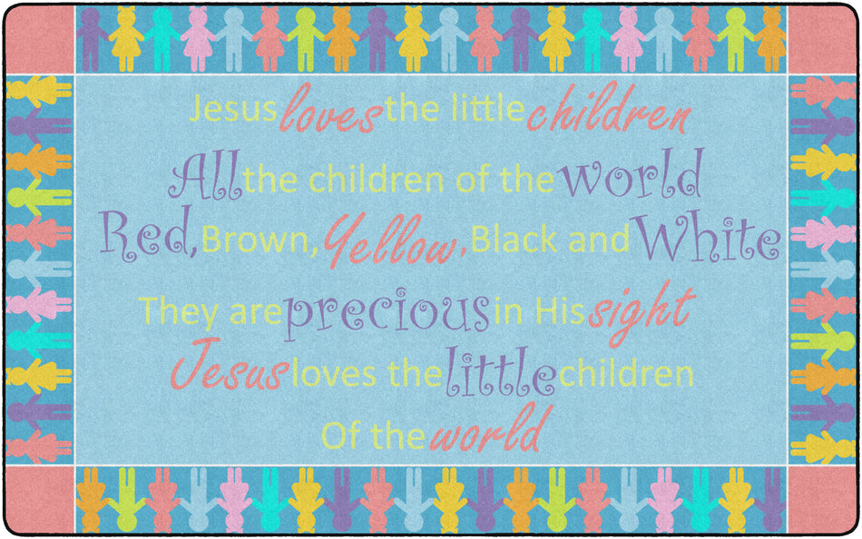 ALL THE CHILDREN IN THE WORLD RECTANGLE CARPETS 7' 6" x 12'