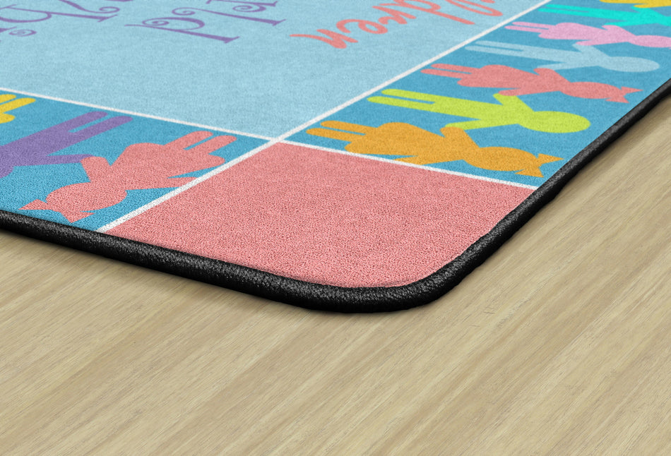 ALL THE CHILDREN IN THE WORLD RECTANGLE CARPETS 7' 6" x 12'