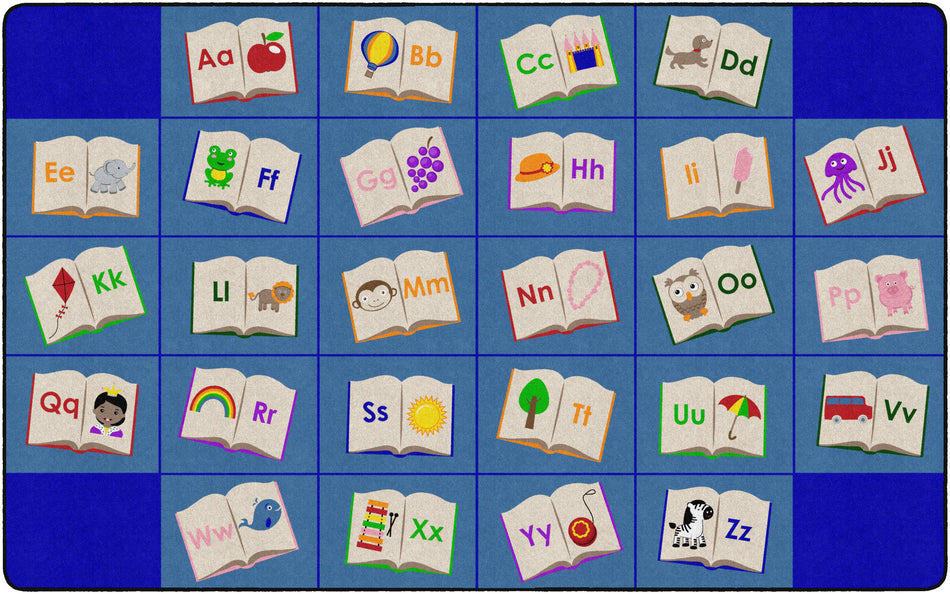 READING ALPHABET RECTANGLE CARPETS 7'6X12