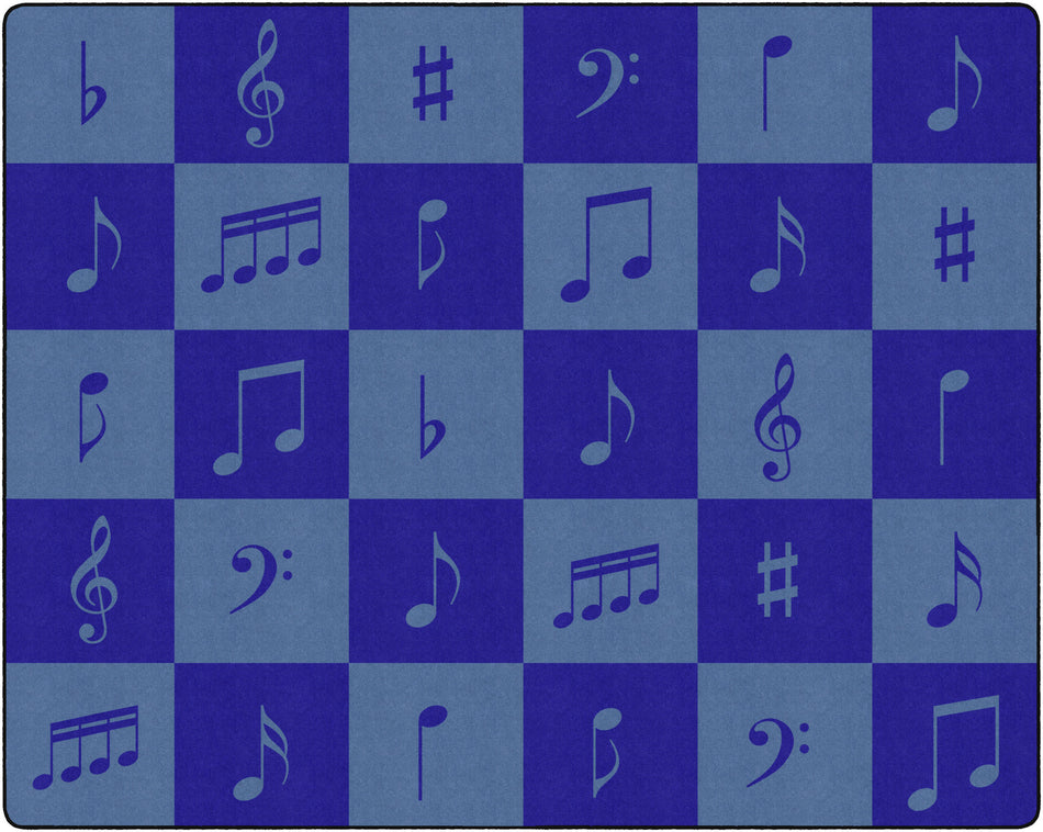 MUSIC NOTE SEATING RECTANGLE CARPETS 10'6 X 13'2