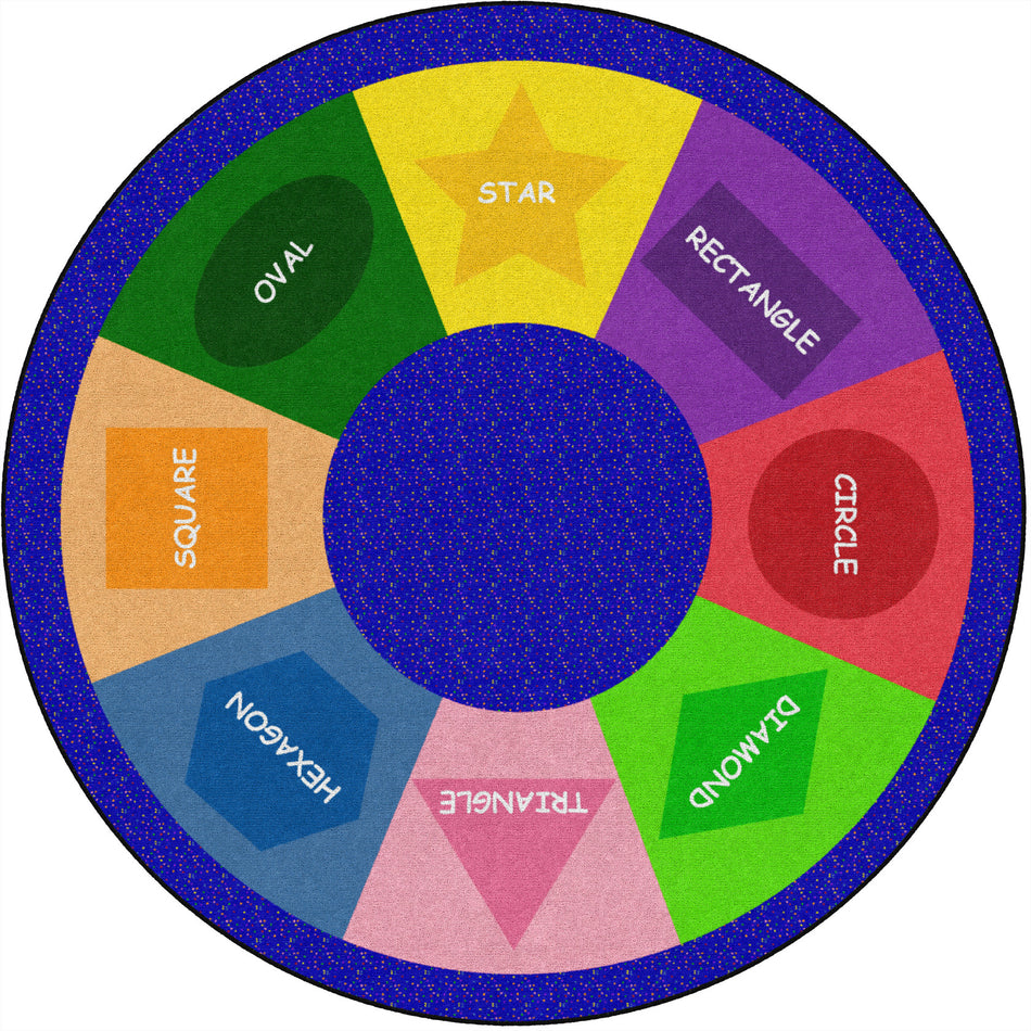 SHAPE SORTER ROUND CARPETS 6'RND