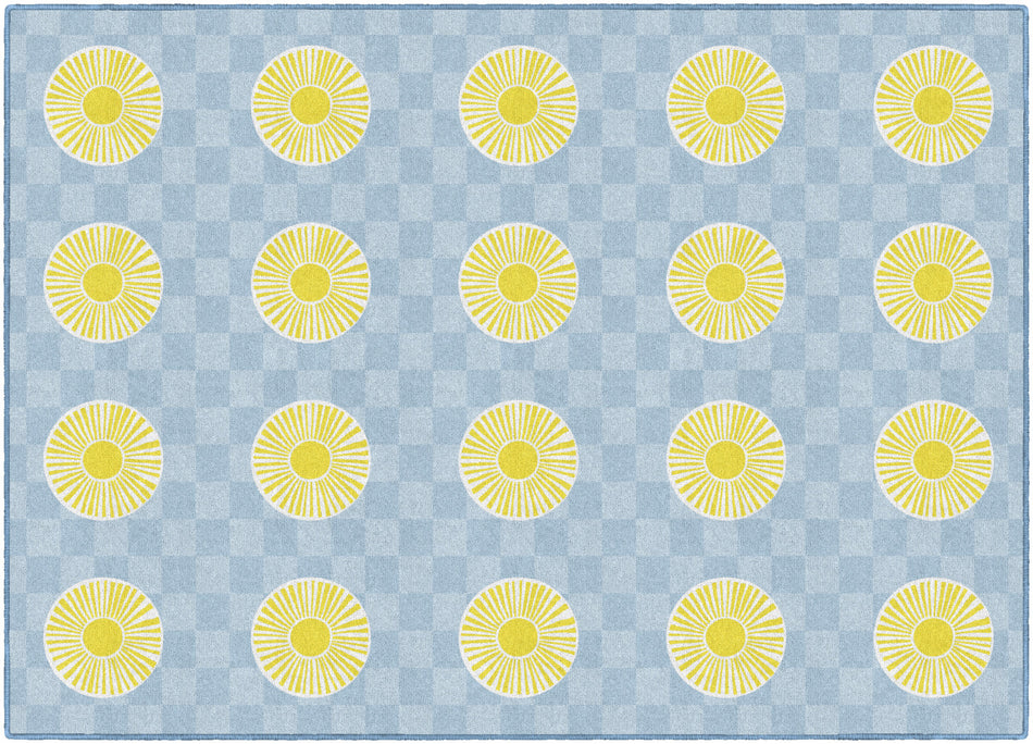 PEPPY SUNS CRISS-CROSS APPLESAUCE RECTANGLE CARPETS 5' X 7'6"