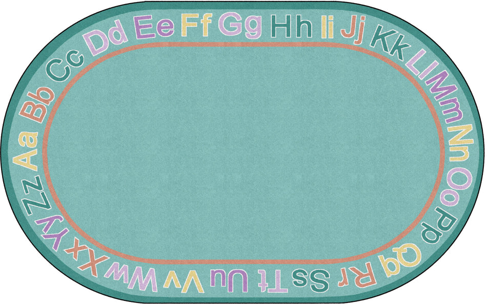 KNOW YOUR ABC'S SHERBERT OVAL CARPETS 10'6"  X 13'2"