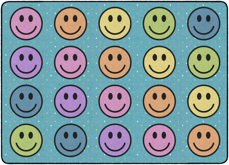 SMILEY SEATING RECTANGLE CARPETS 6 X 8'4"