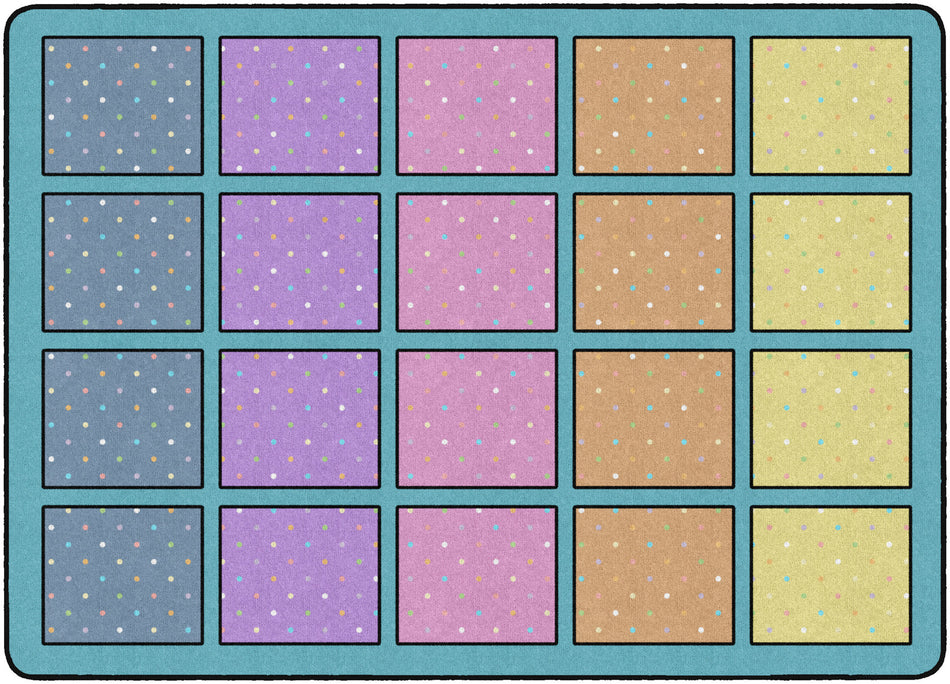HAPPY SQUARES RECTANGLE CARPETS 6' X 8'4"