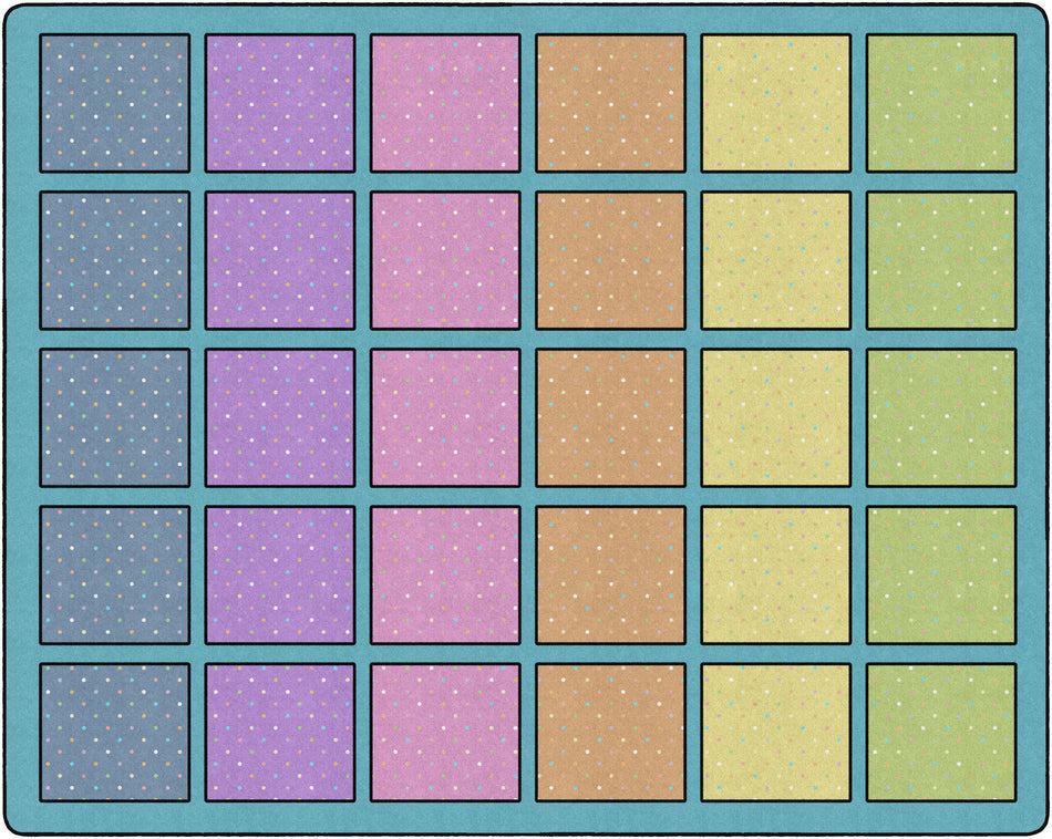 HAPPY SQUARES RECTANGLE CARPETS 10'6" X 13'2"