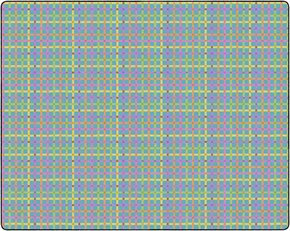CHEERFUL CHECKS RECTANGLE CARPETS 10'6" X 13'2"