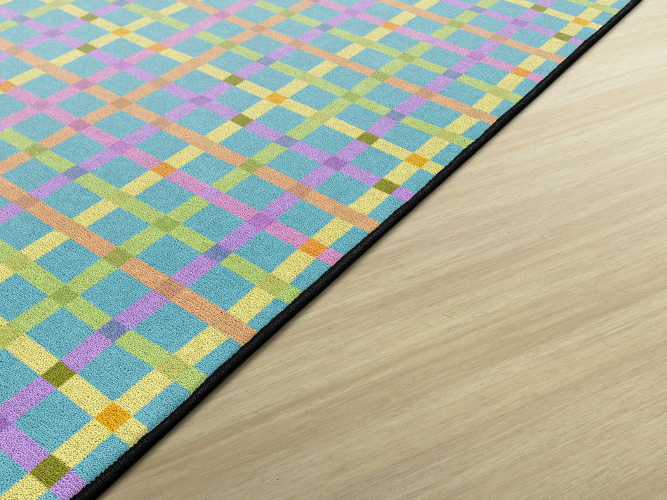 CHEERFUL CHECKS RECTANGLE CARPETS 10'6" X 13'2"