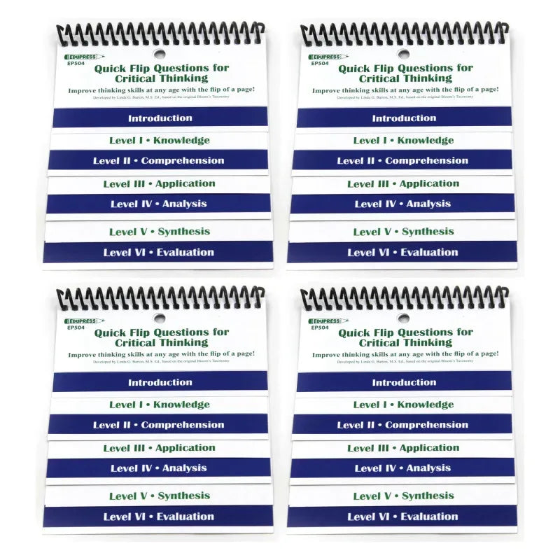 Questions for Critical Thinking Quick Flip Resource&trade;, Pack of 4