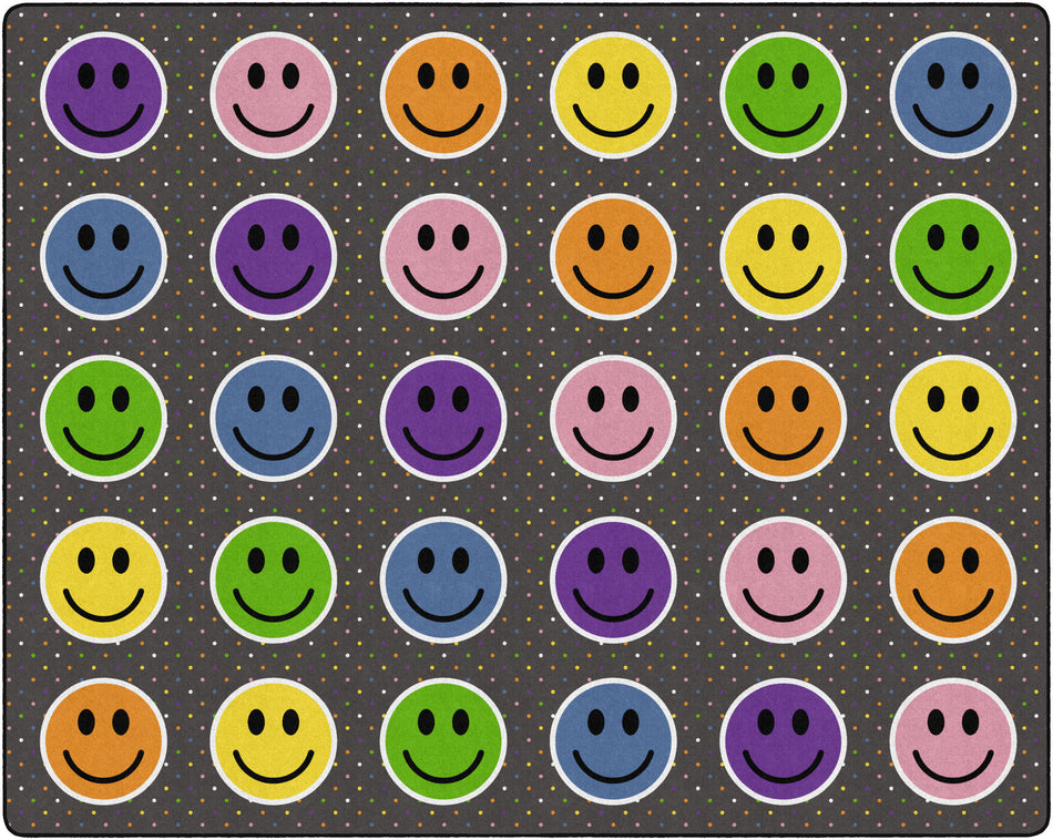 SMILEY SEATING CHARCOAL RECTANGLE CARPETS 10'6" X 13'2"