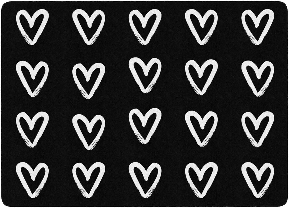 HEART SAMPLER RECTANGLE CARPETS 6' X 8'4"