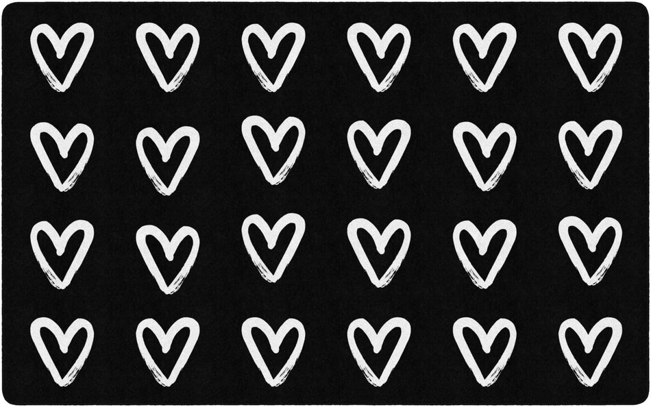 HEART SAMPLER RECTANGLE CARPETS 7'6" X 12'