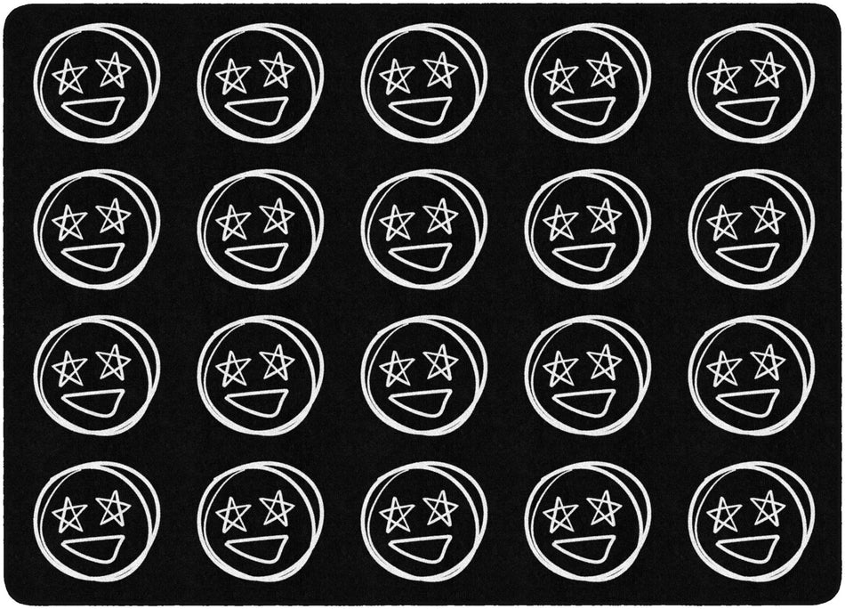 DOODLE FACE SAMPLER RECTANGLE CARPETS 6' X 8'4"