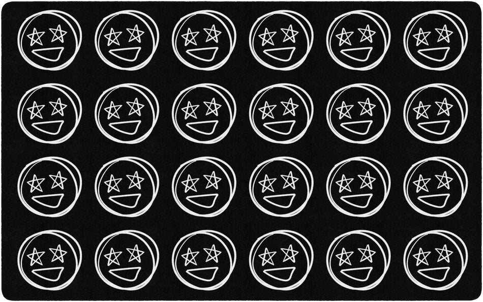 DOODLE FACE SAMPLER RECTANGLE CARPETS 7'6" X 12'