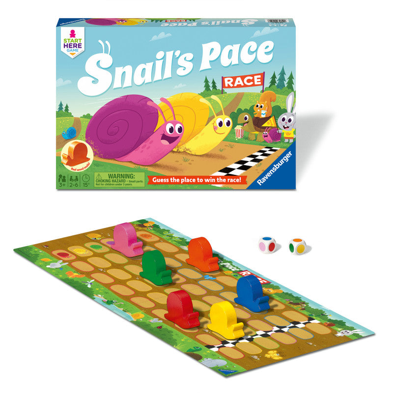 Snail's Pace Race Cooperative Board Game for Kids Ages 3 and Up (RVN25162)