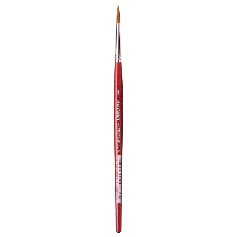 COSMOTOP-SPIN Silkpainting Brush, Synthetic, Watercolor, Round, Size 4